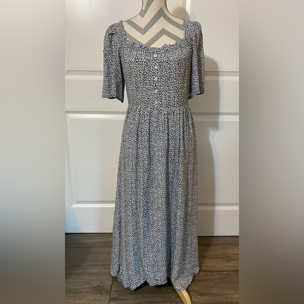 & Other Stories 8 Floral Smocked Dress